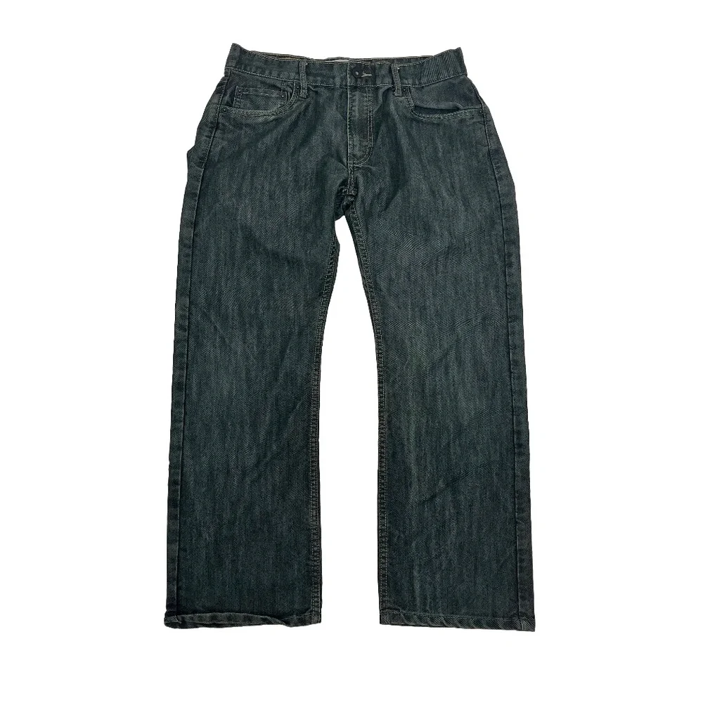 Vintage Levi’s 514 Men's 32x27 Slim Straight Jeans Green 12 Husky Denim Mid Rise